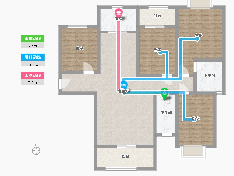 湖南省-益阳市-学府花园-115.18-户型库-动静线