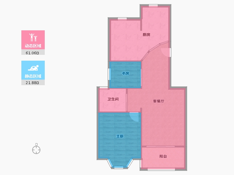 上海-上海市-曹路家苑-73.19-户型库-动静分区