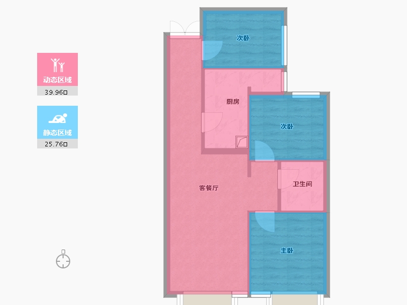 天津-天津市-御湖南苑-68.00-户型库-动静分区