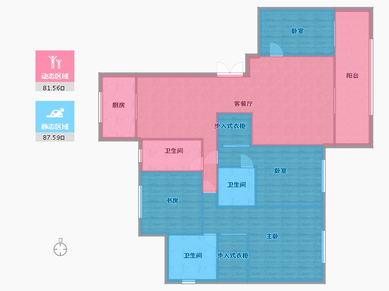 陕西省-西安市-融创西安壹号院-156.00-户型库-动静分区