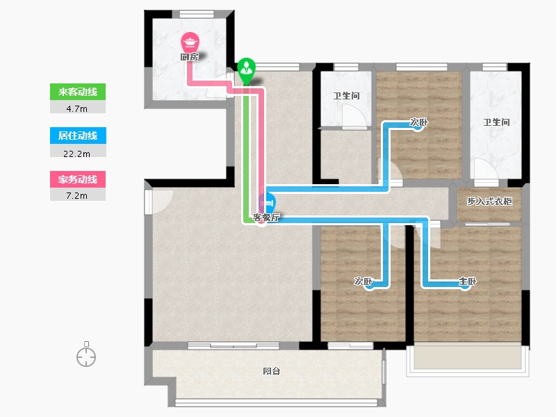 河南省-濮阳市-华信·学府水岸-102.40-户型库-动静线