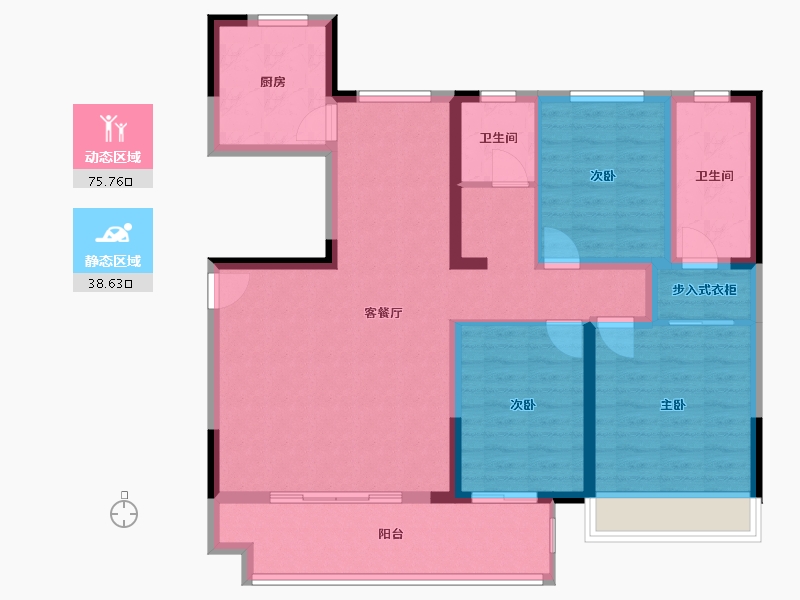 河南省-濮阳市-华信·学府水岸-102.40-户型库-动静分区