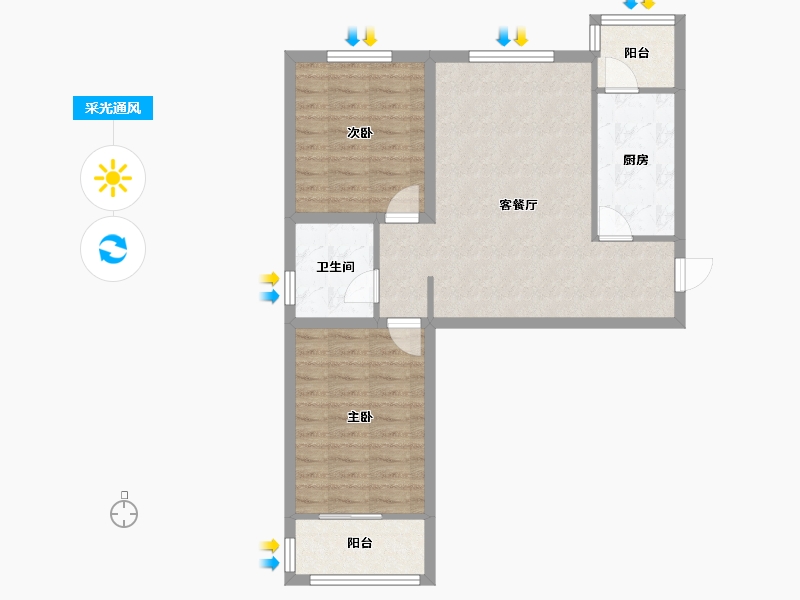 河北省-张家口市-融强御品-71.12-户型库-采光通风