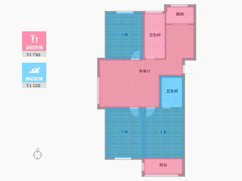 河北省-张家口市-融强御品-93.72-户型库-动静分区