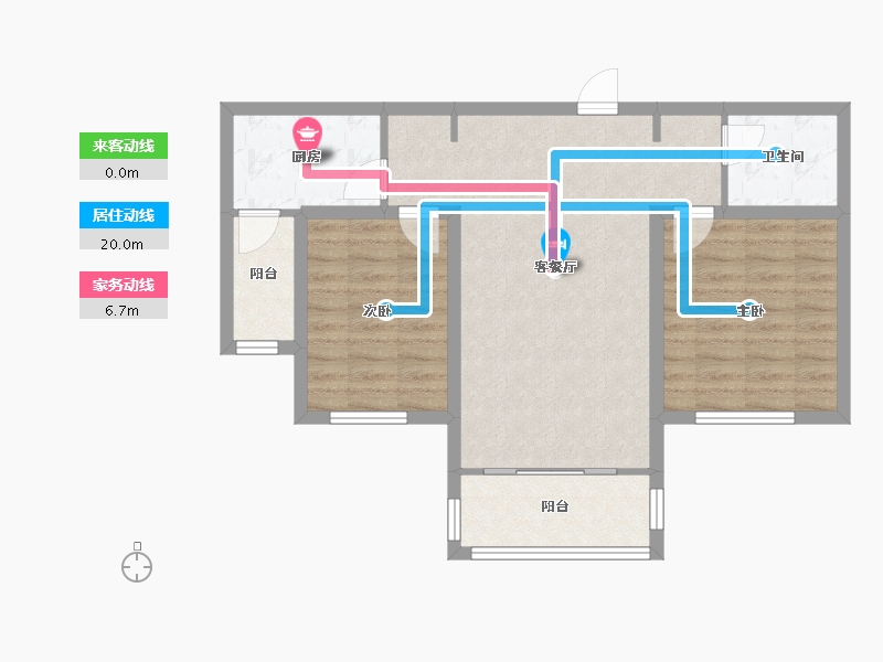 河北省-张家口市-融强御品-70.07-户型库-动静线