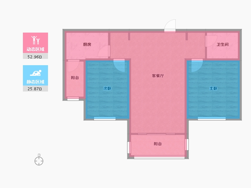 河北省-张家口市-融强御品-70.07-户型库-动静分区