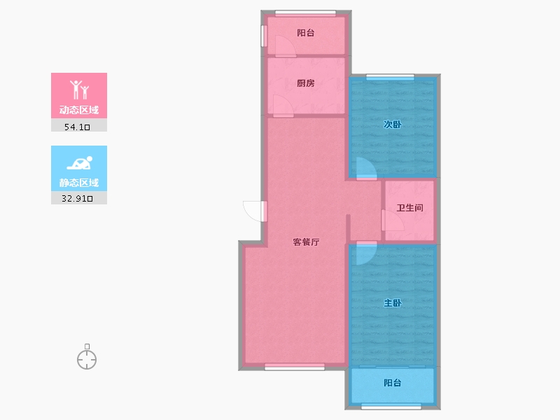 河北省-张家口市-融强御品-78.00-户型库-动静分区