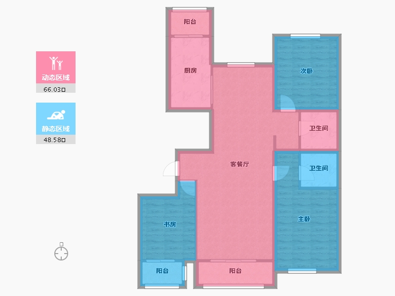 河北省-张家口市-融强御品-102.95-户型库-动静分区