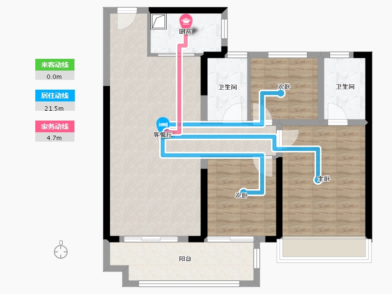 河南省-漯河市-悦璟·学府里-86.96-户型库-动静线