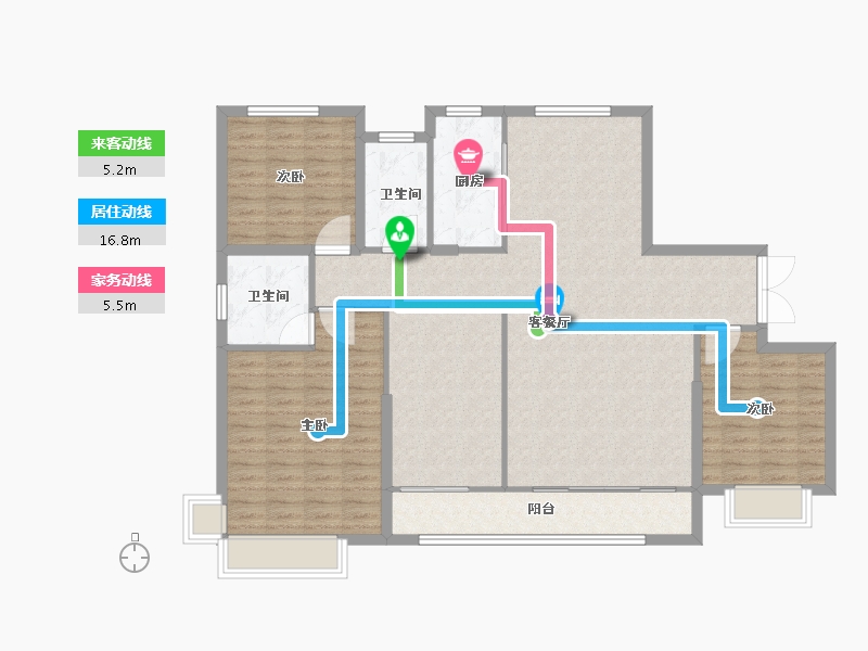 河北省-邯郸市-洺州十二園-127.20-户型库-动静线