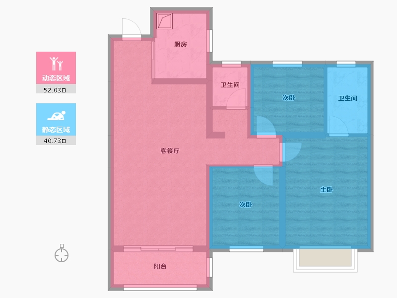 山东省-菏泽市-东亚国睿华庭-97.20-户型库-动静分区