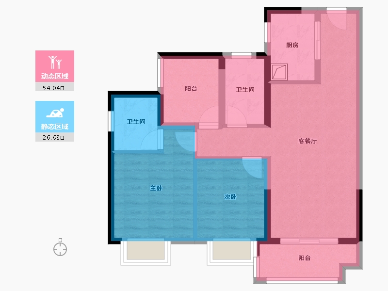 广东省-佛山市-融均园-73.73-户型库-动静分区