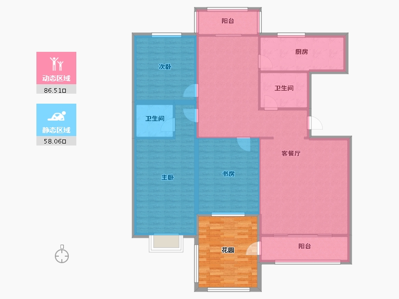 河北省-张家口市-融强御品-146.17-户型库-动静分区