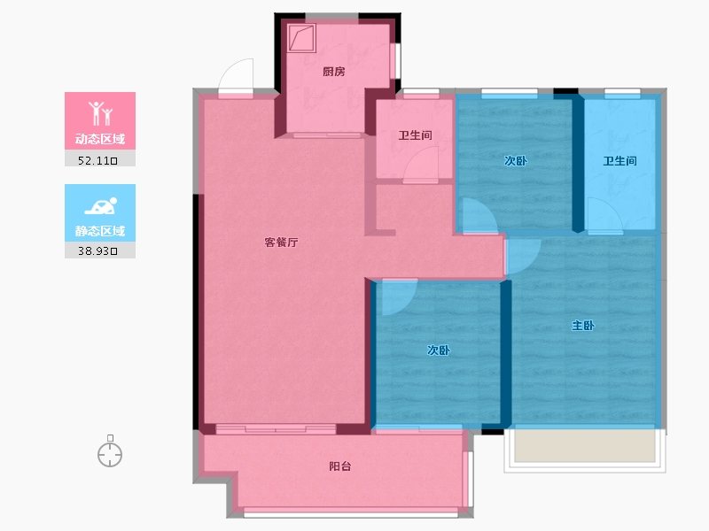 河南省-漯河市-悦璟·学府里-81.06-户型库-动静分区