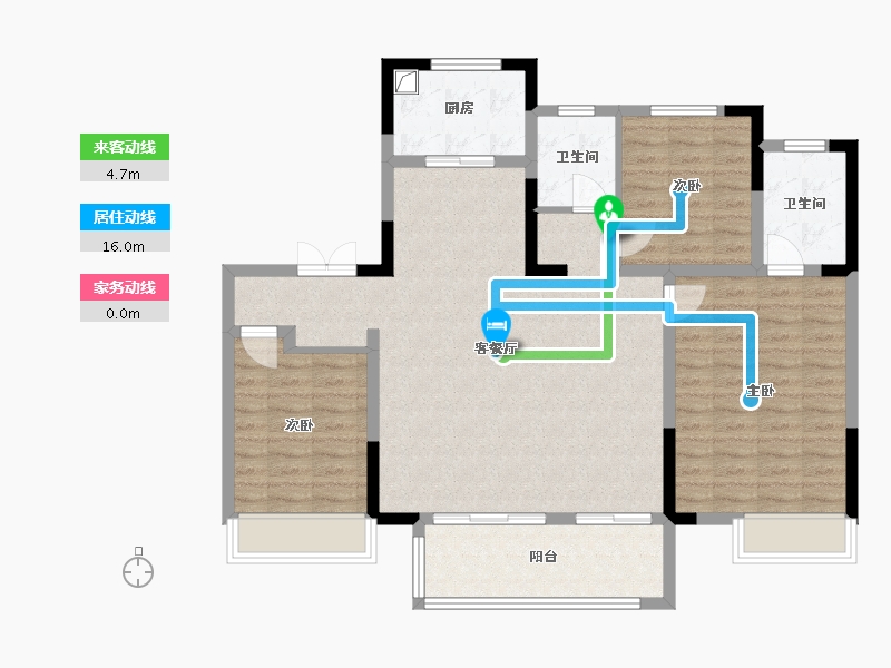 河南省-洛阳市-建业世悦府-106.30-户型库-动静线