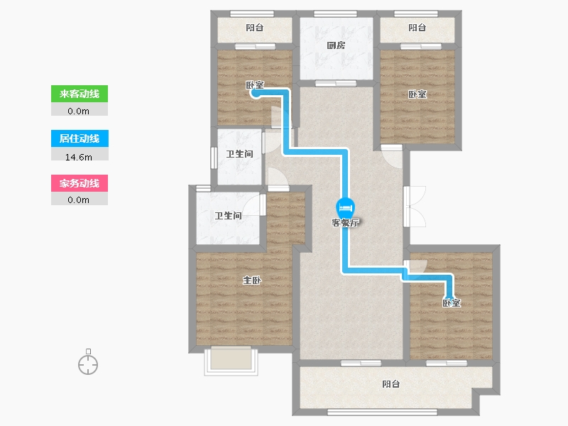 四川省-绵阳市-富临绵州水郡-114.40-户型库-动静线