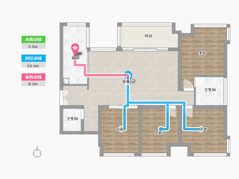 四川省-成都市-星岛国际二期-98.40-户型库-动静线