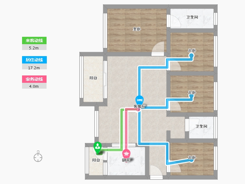 广东省-深圳市-壹成中心-第六区-88.00-户型库-动静线