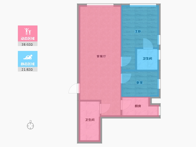 北京-北京市-林肯公园-B区-90.00-户型库-动静分区