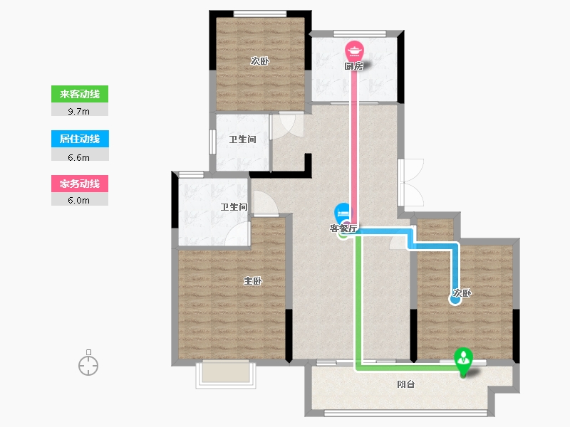 江苏省-徐州市-和风颐庭-120.00-户型库-动静线