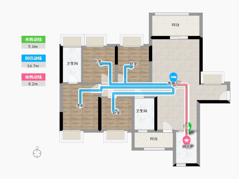 广东省-阳江市-文华峯境-99.82-户型库-动静线