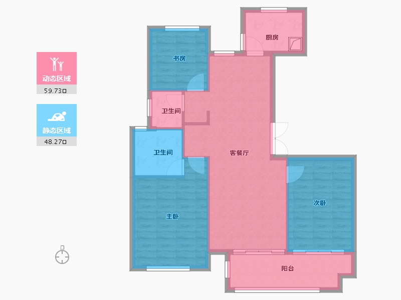 河南省-周口市-方远洺水城-98.40-户型库-动静分区