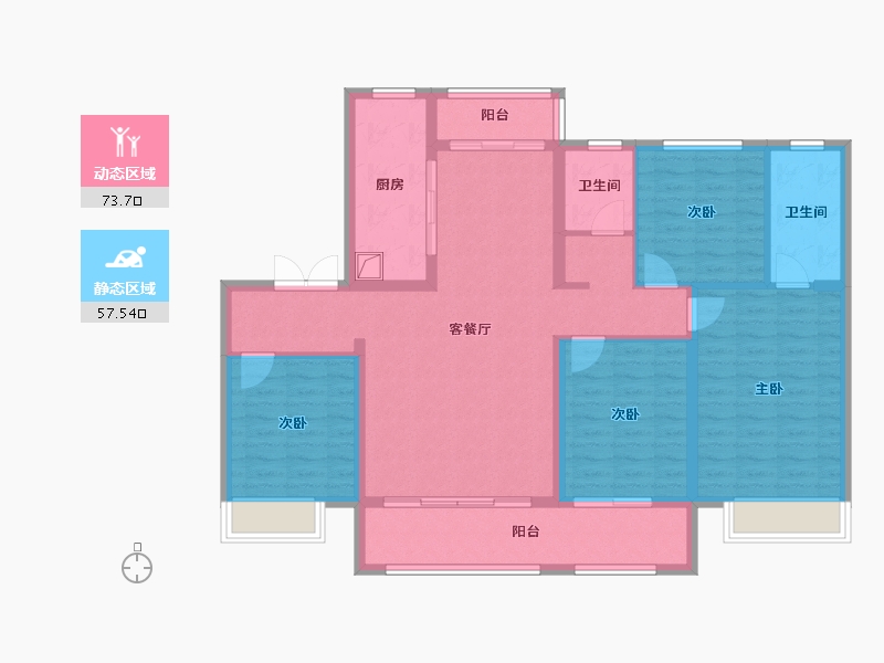 山东省-潍坊市-天泰府-118.71-户型库-动静分区