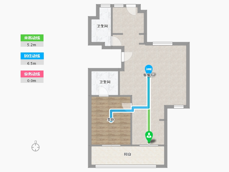 江苏省-苏州市-帝宝花园-67.28-户型库-动静线