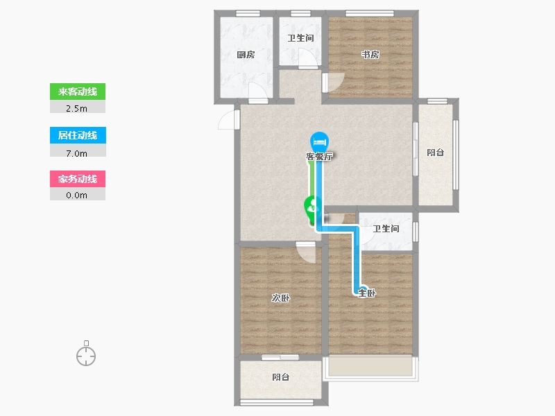 河南省-安阳市-金秋九里庭院-102.41-户型库-动静线