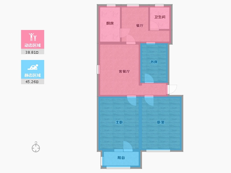 北京-北京市-中铁五院-85.17-户型库-动静分区