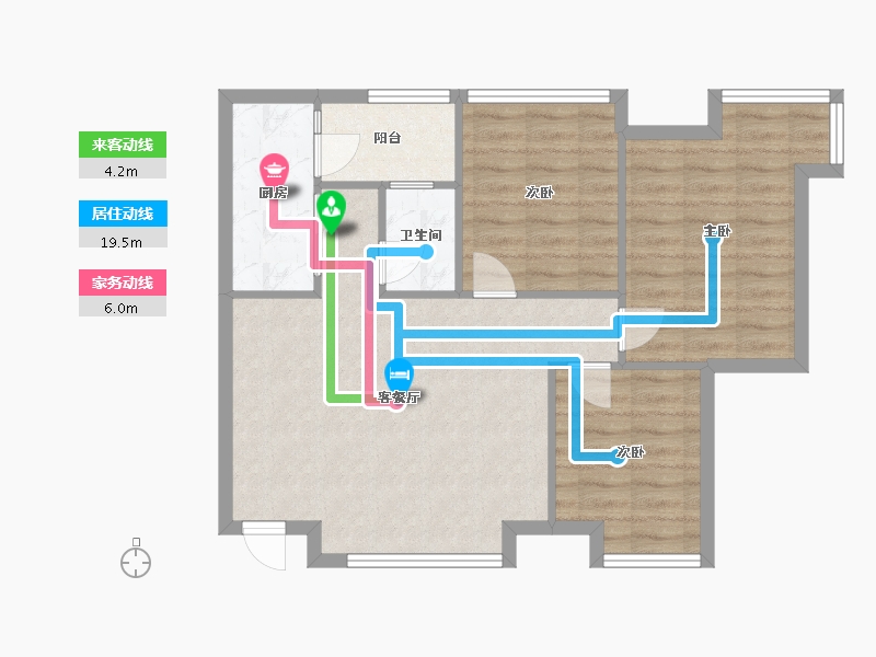 四川省-成都市-保利春天花语-68.80-户型库-动静线