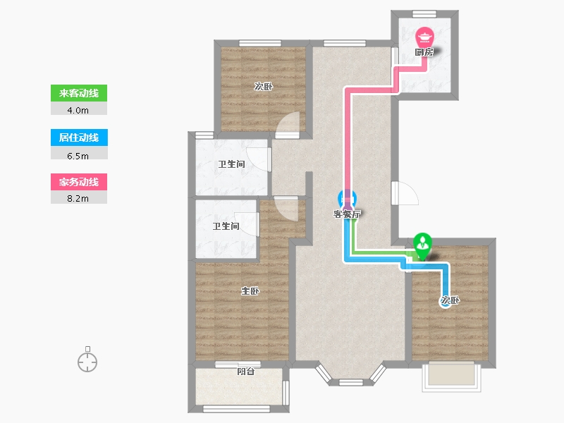 河北省-保定市-英伦名郡-95.73-户型库-动静线