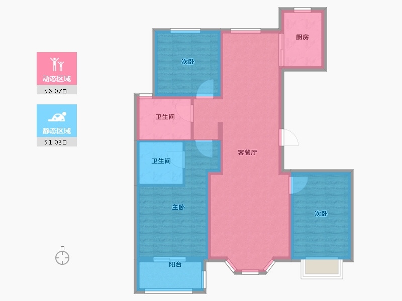 河北省-保定市-英伦名郡-95.73-户型库-动静分区