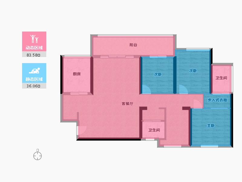 四川省-成都市-华润翡翠城-140.00-户型库-动静分区