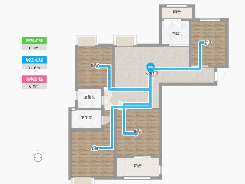 江苏省-无锡市-观山名筑-南区-101.82-户型库-动静线