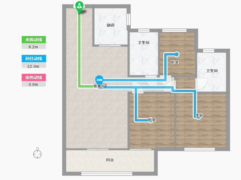 湖南省-长沙市-汉高学士府-98.00-户型库-动静线