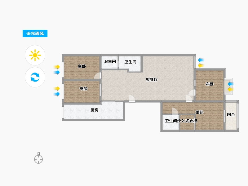 山西省-太原市-财经大学电建家属院-138.00-户型库-采光通风