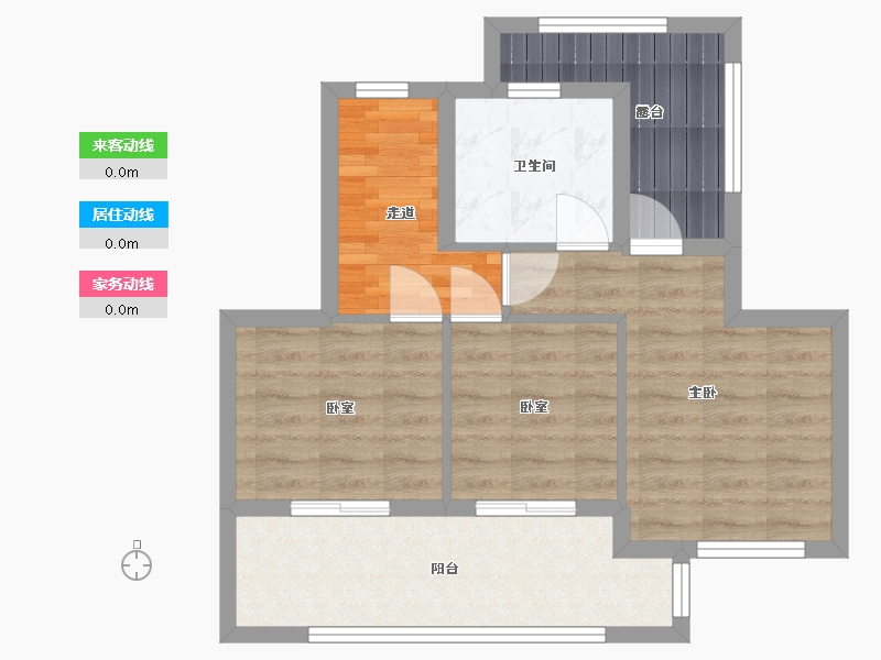 福建省-莆田市-涵江恒冠文昌府-57.20-户型库-动静线