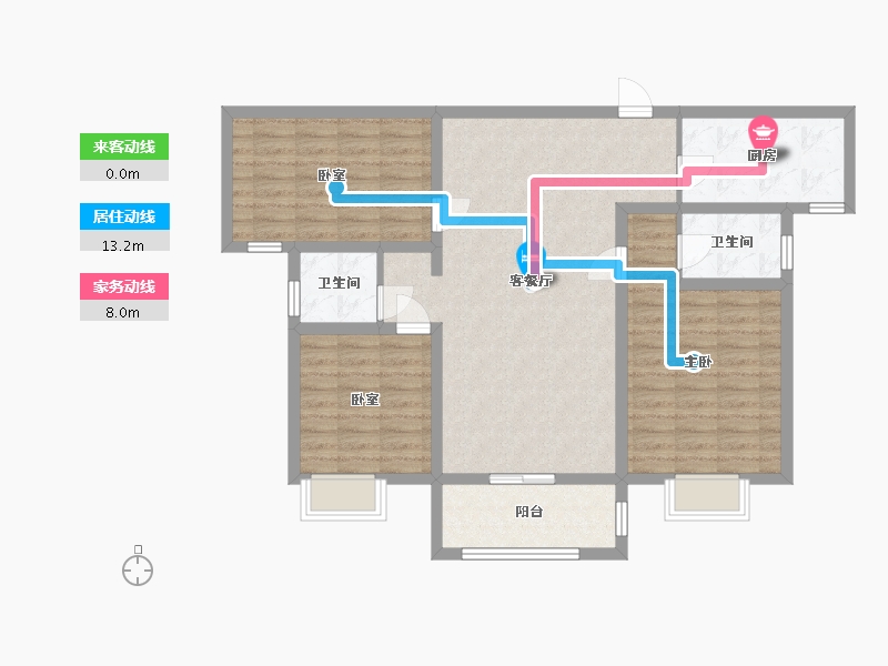 河南省-洛阳市-旭晨林溪郡(偃师)-99.20-户型库-动静线