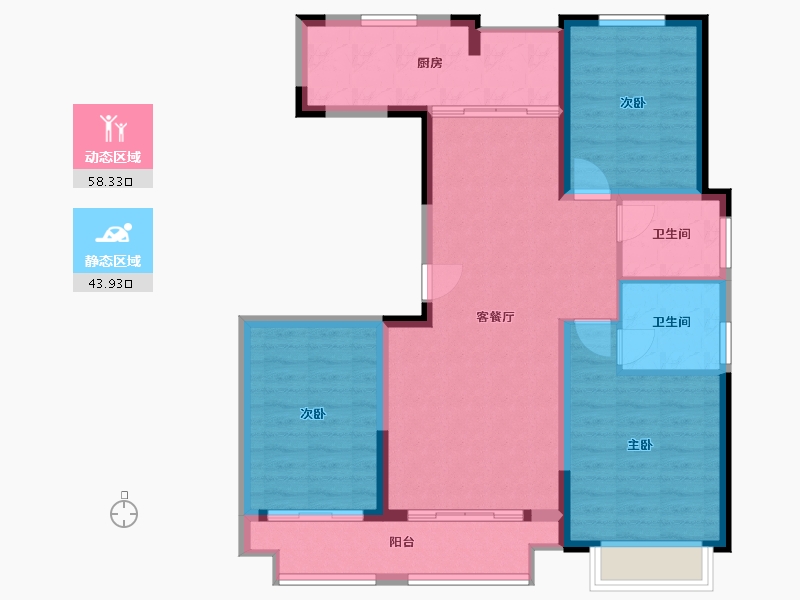 河南省-漯河市-昌建公园壹号院-94.19-户型库-动静分区