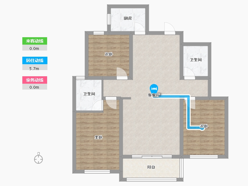 河北省-邢台市-宏屹国际城-92.48-户型库-动静线