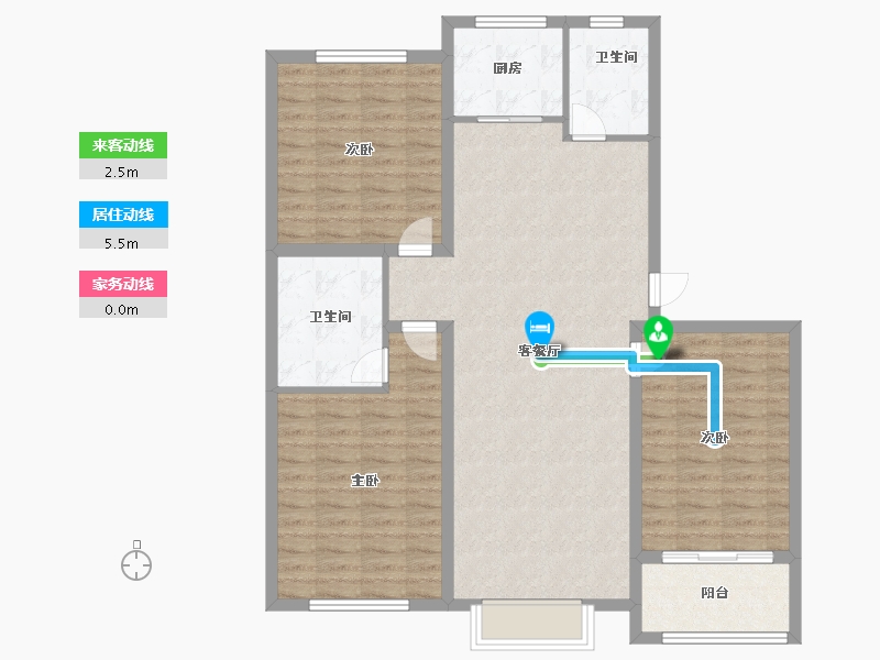 河北省-石家庄市-康城小区-108.00-户型库-动静线