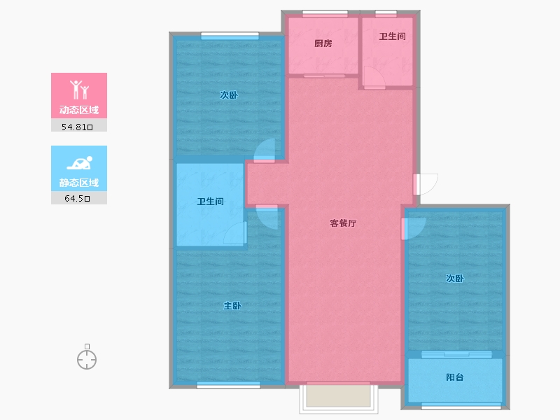 河北省-石家庄市-康城小区-108.00-户型库-动静分区