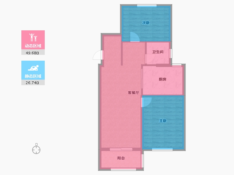 上海-上海市-众秀新家园-69.00-户型库-动静分区