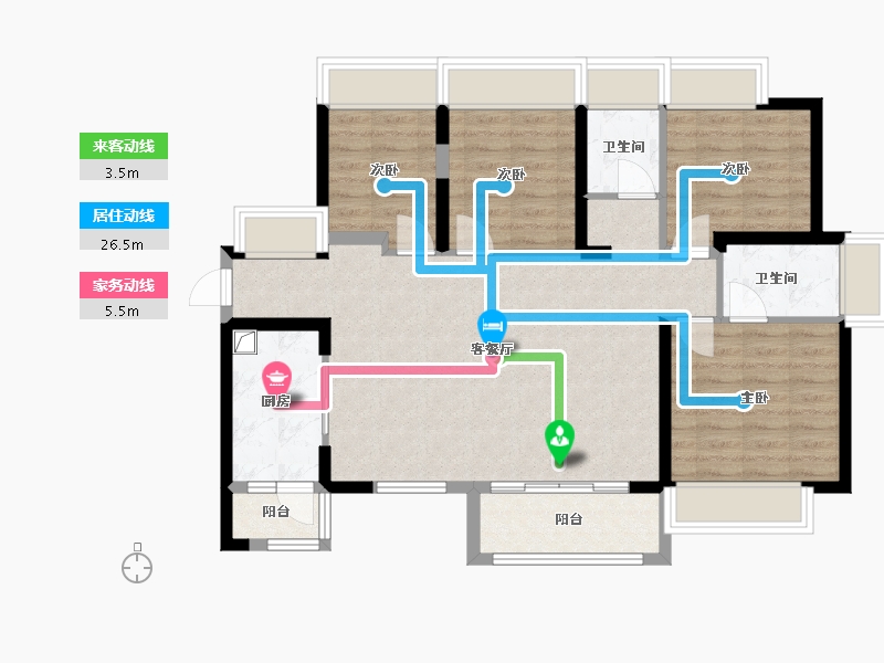 广东省-深圳市-招商臻城-102.40-户型库-动静线