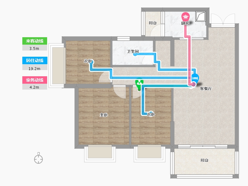 贵州省-贵阳市-贵汽霫苑-78.40-户型库-动静线