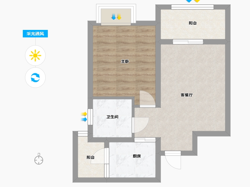 四川省-成都市-华兴新居-45.00-户型库-采光通风