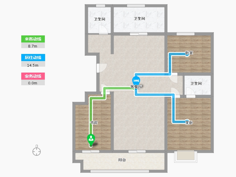 山东省-临沂市-俊城小区-124.24-户型库-动静线