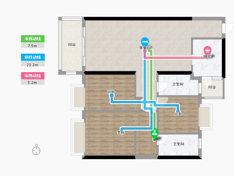 陕西省-安康市-恒大御景半岛-120.00-户型库-动静线