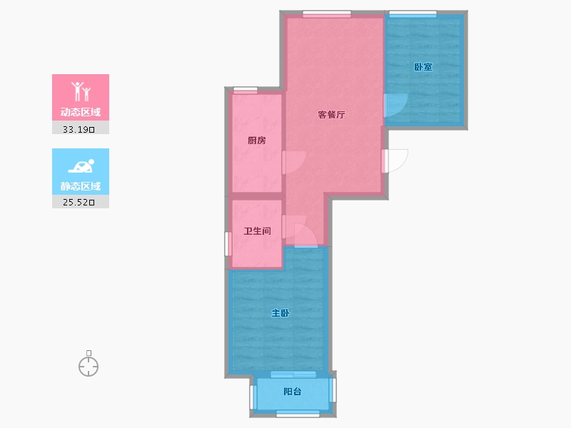 北京-北京市-顶秀金瑞家园-58.00-户型库-动静分区